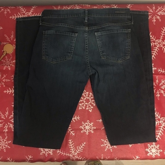 Citizen of Humanity Ava Low Rise Straight leg dark denim size 28 - Picture 2 of 11